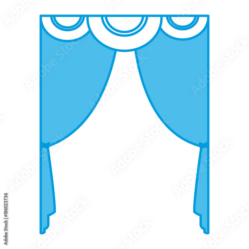 theater curtains isolated icon vector illustration graphic design