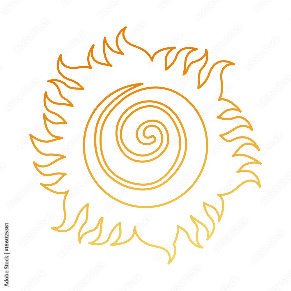 Fototapeta premium summer sun isolated icon