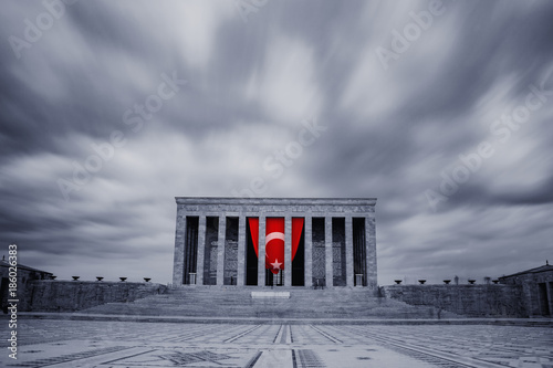 Anitkabir in Ankara Turkey. Anitkabir is Mausoleum of Ataturk. Founder of Turkish Republic