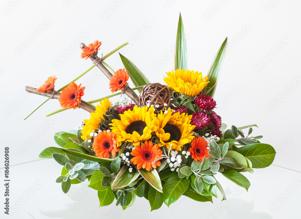 Obraz premium Beautiful artistic flower colorful arrangement