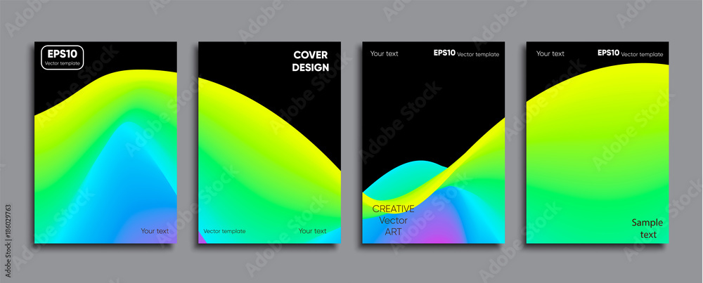 Obraz premium Creative colored cover. Cover design.