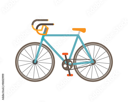 Bike flat vector illustration