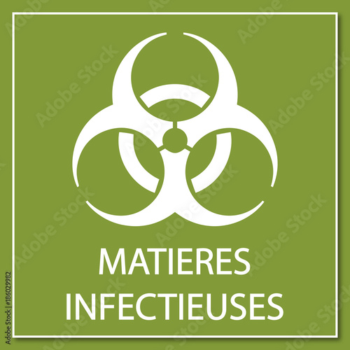 Logo matières infectieuses.