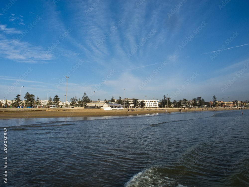 Naklejka premium Strand in Essaouira Marokko
