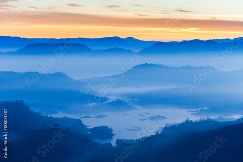 Adams Peak sunrise view © saiko3p