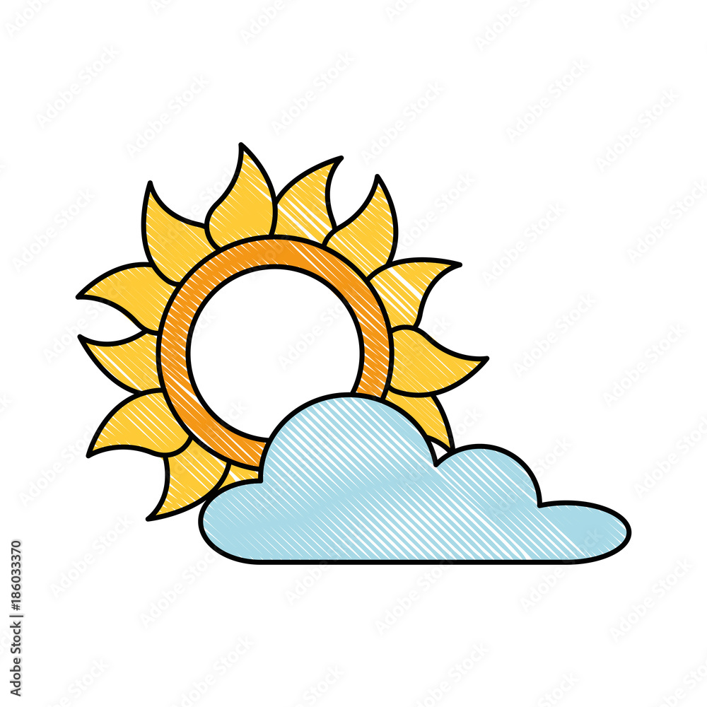 summer sun with clouds summer sun with clouds