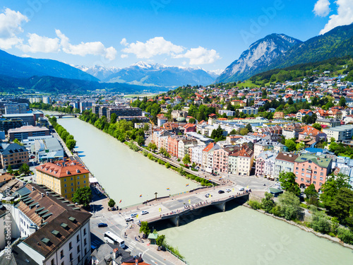 Innsbruck aerial view, Austria