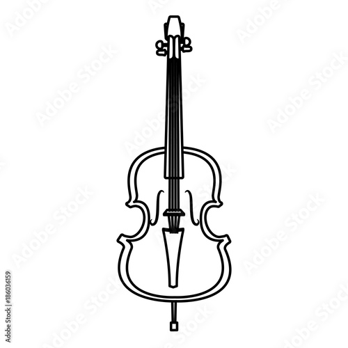 Violin music instrument icon vector illustration graphic design