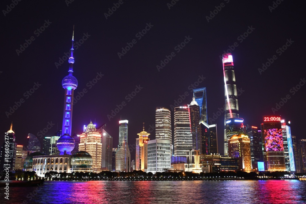 Shanghai Skyline with Pearl River
