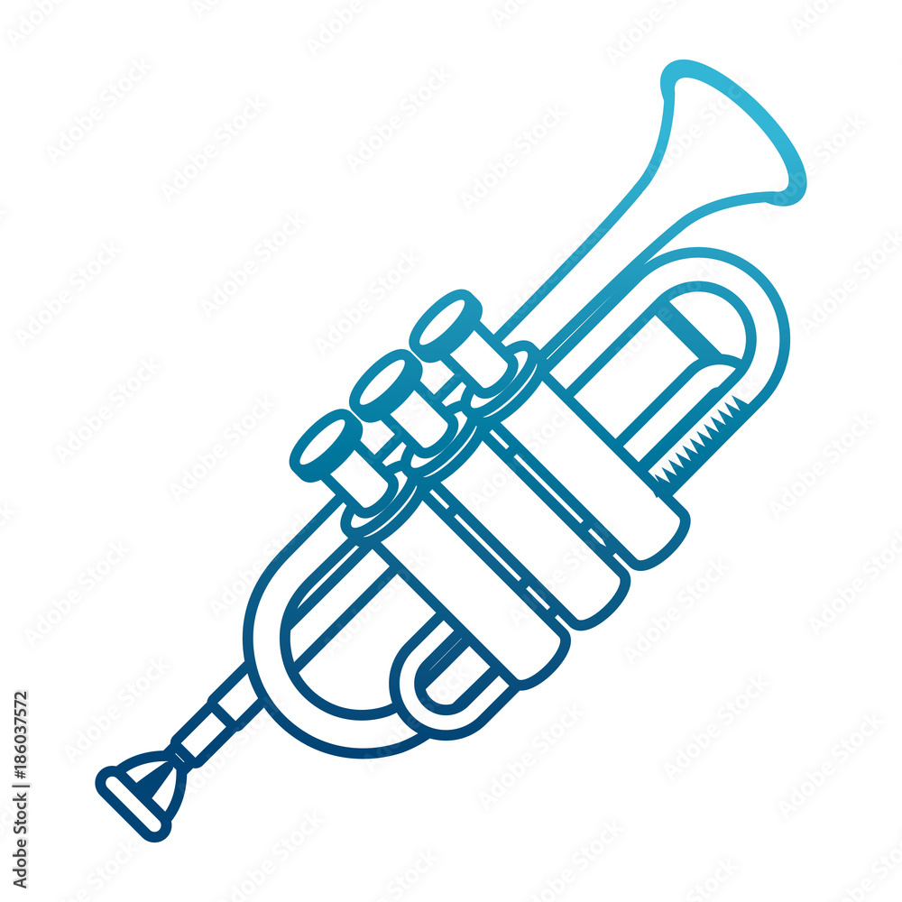 Trumpet music instrument icon vector illustration graphic design Trumpet music instrument icon vector illustration graphic design