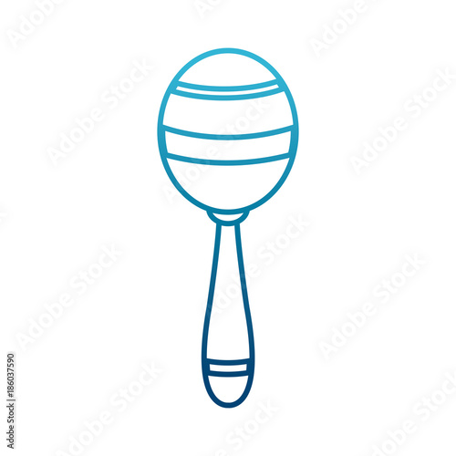 Maraca music instrument icon vector illustration graphic design