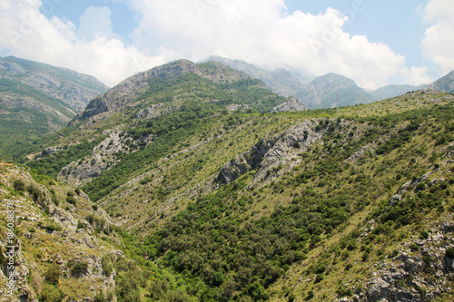 Mountains around Old Bar town, Montenegro