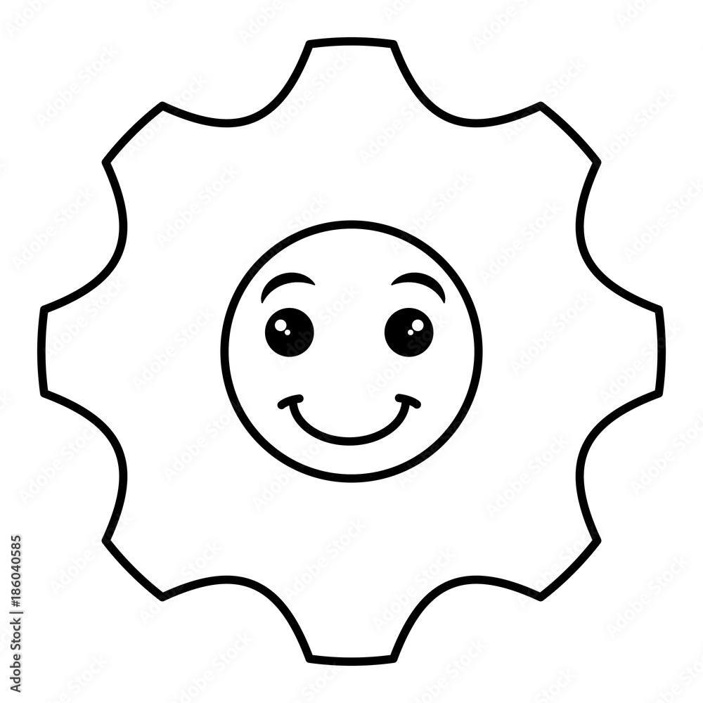 gear machine isolated icon gear machine isolated icon