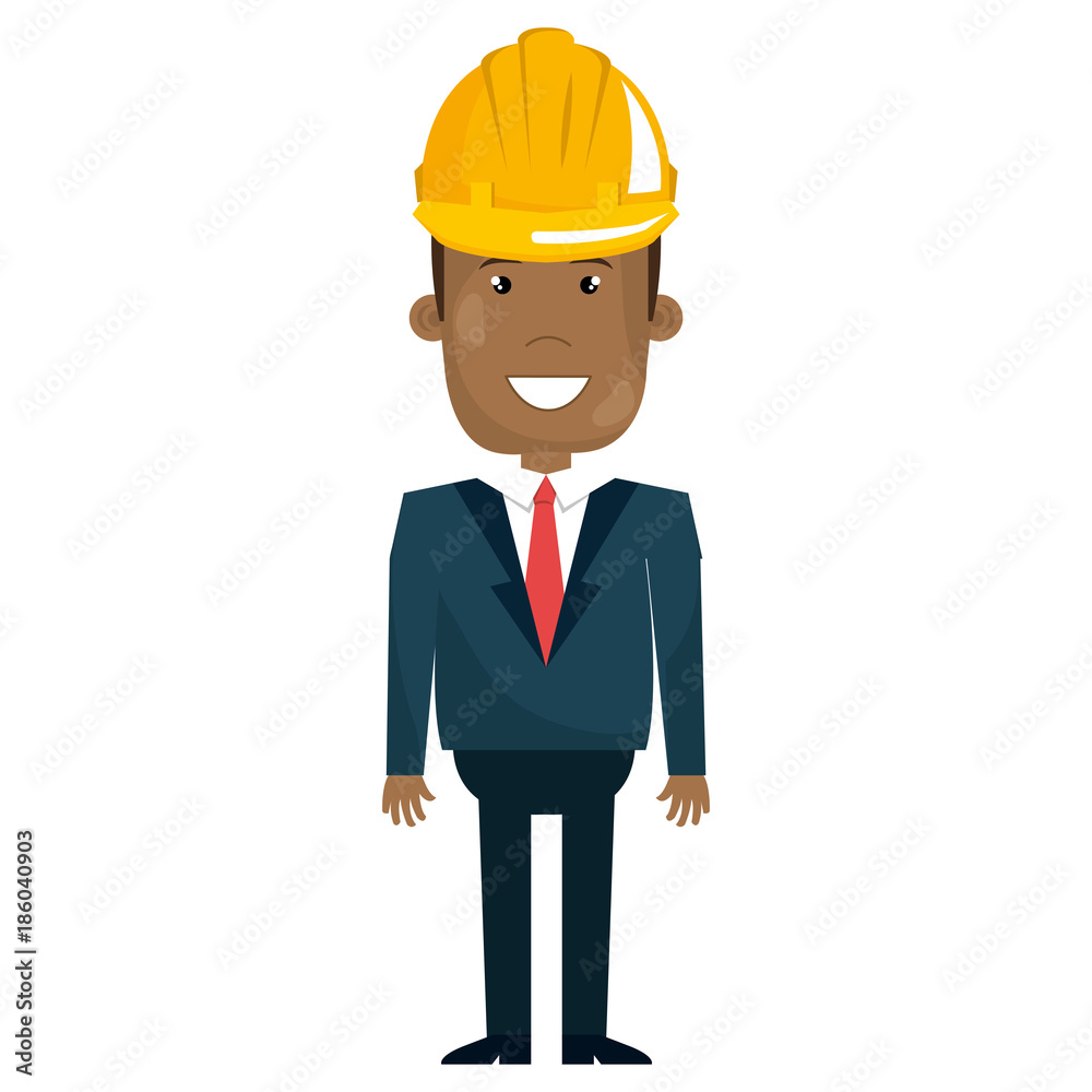 black man with helmet construction black man with helmet construction
