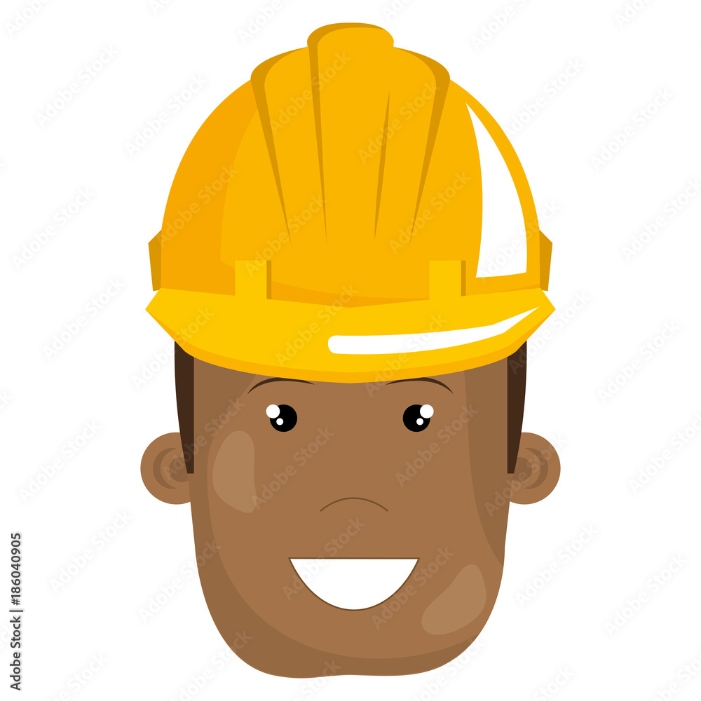 black man with helmet construction black man with helmet construction