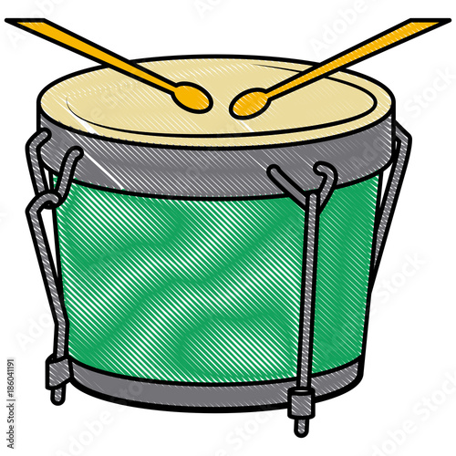 African drum music instrument icon vector illustration graphic design