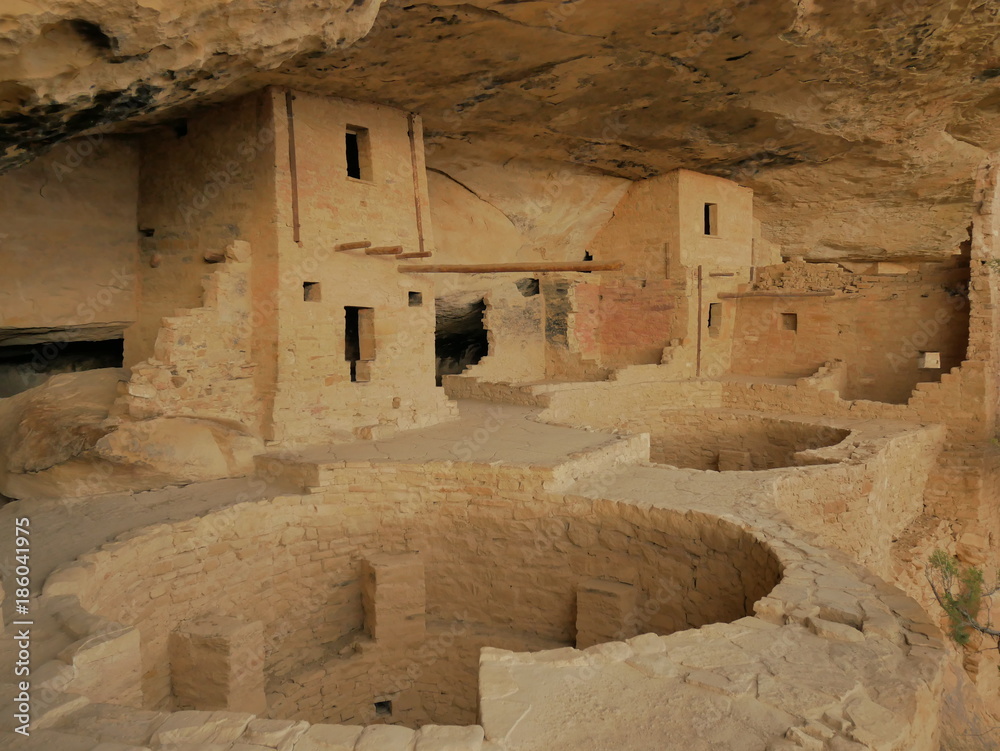 Ancient Indian Cliff Dwelling at Mesa Verde