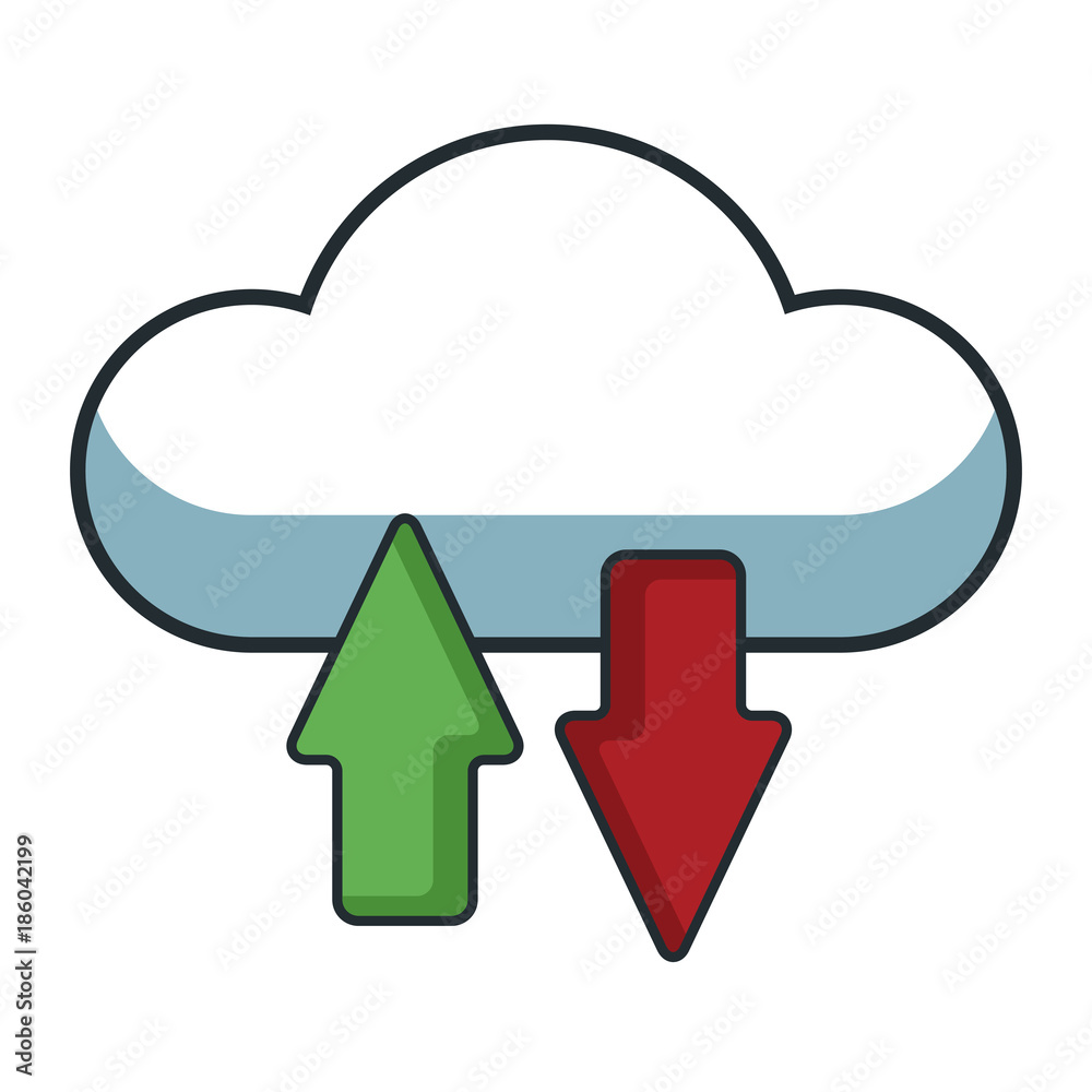 Cloud computing technology icon vector illustration graphic design Cloud computing technology icon vector illustration graphic design