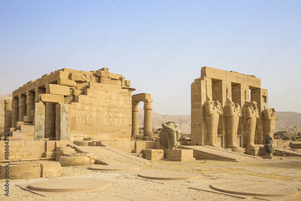 The Temple of Ramesses II (The Ramesseum), West Bank, Luxor, Egypt The Temple of Ramesses II (The Ramesseum), West Bank, Luxor, Egypt