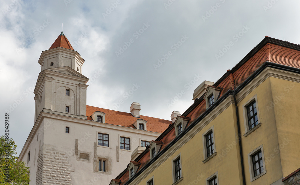 Medieval castle in Bratislava, Slovakia.
