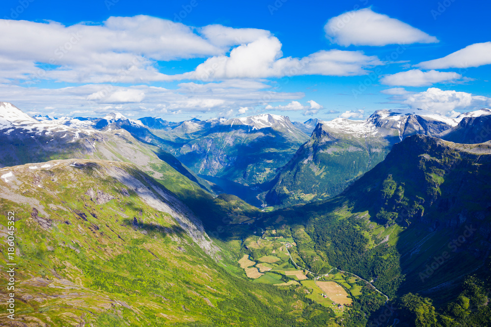 Geiranger at Geirangerfjord, Norway