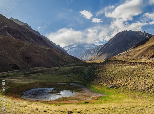 Aconcagua Mountain, Horcones Valley, Aconcagua Provincial Park, Central Andes, Mendoza Province, Argentina photo