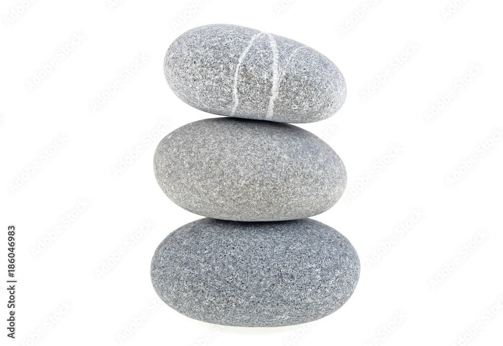 Pyramid of the stones isolated on white background Pyramid of the stones isolated on white background