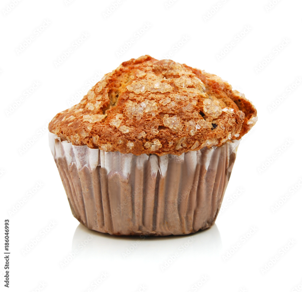 chocolate muffin isolated on a white background chocolate muffin isolated on a white background