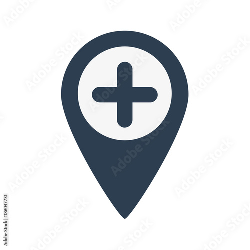 map pin icon hospital