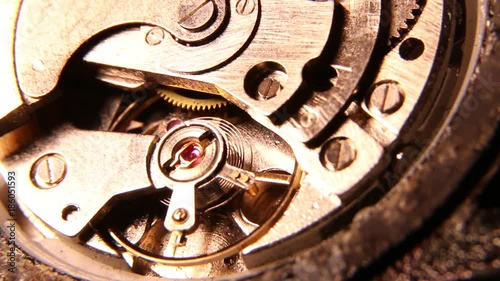 Wallpaper Mural Old Classic Clock Works and mechanism functioning
 Torontodigital.ca