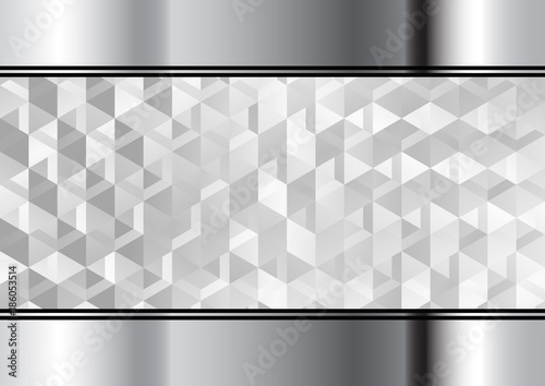 chromed metallic background