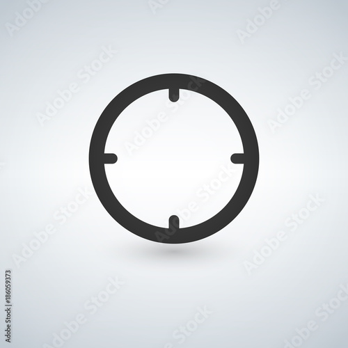 Target vector icon isolated...