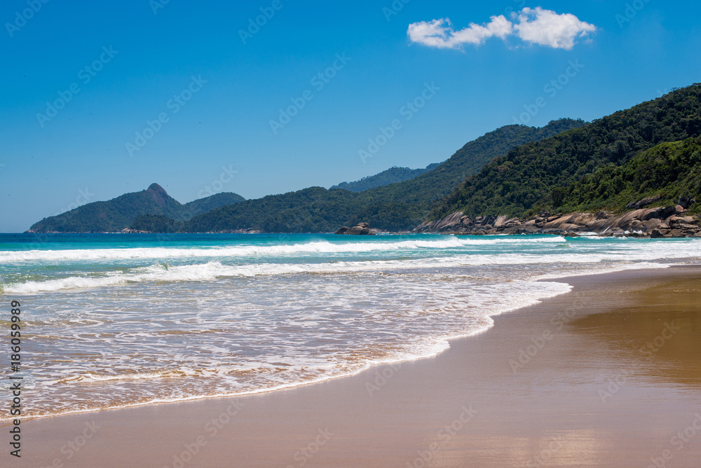Beautiful Empty Tropical Beach in Brazil