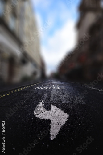 Urban Road City Landscape Turn Line Blur