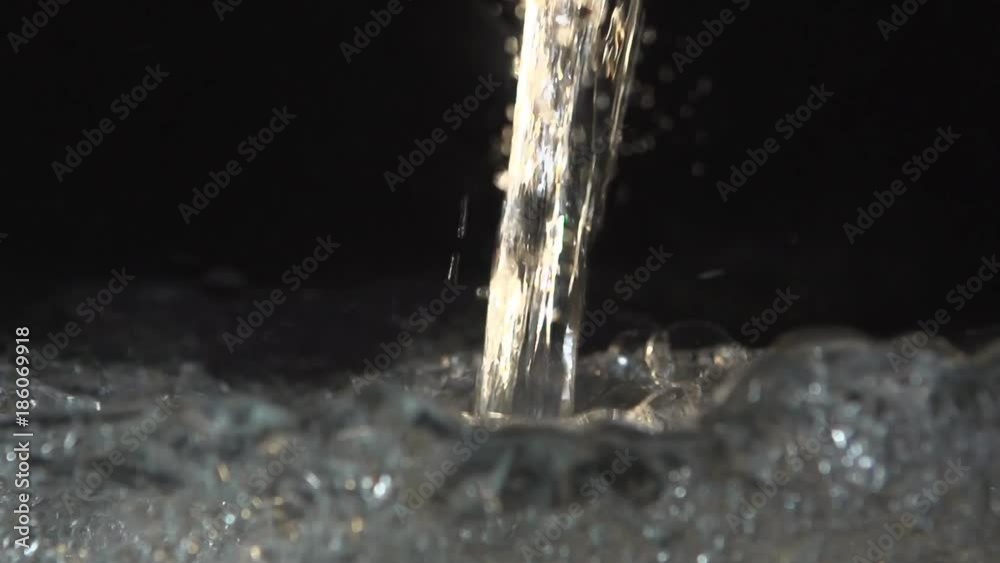 Powerful jet water Slow motion Powerful jet water Slow motion