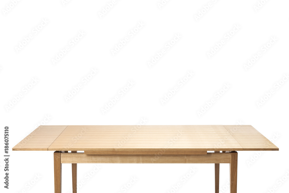 solid wood table isolated on the white background. solid wood table isolated on the white background.