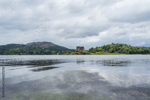 Castle Tioram - a ruined castle on a tidal island in Loch Moidart, Lochaber, Highland, Scotland photo