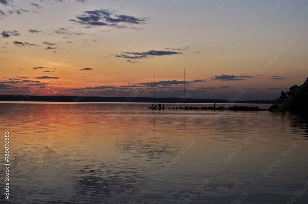  Fishermen at sunset