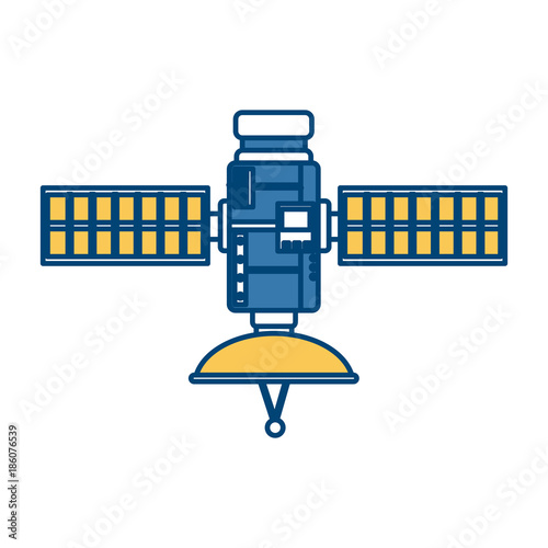 Space Satellite isolated icon vector illustration graphic design