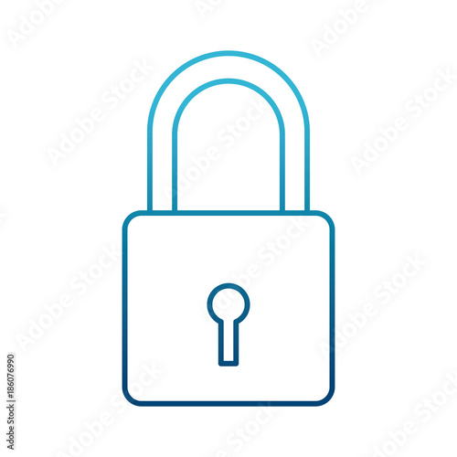 Security padlock symbol icon vector illustration graphic design