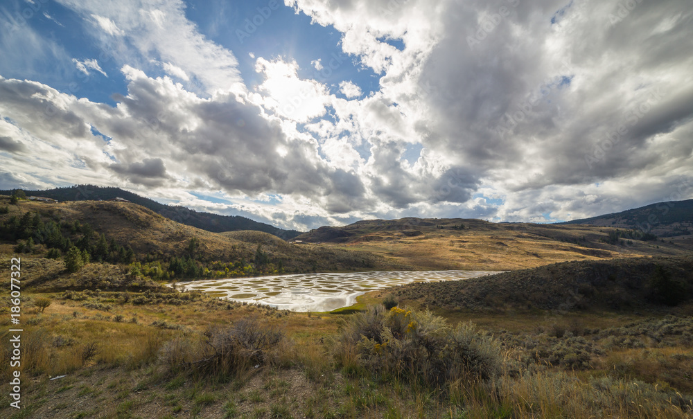 Spotted Lake in British Columbia, Canada 
