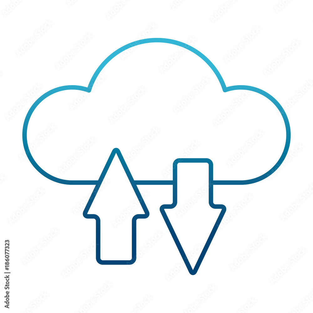 Cloud computing technology icon vector illustration graphic design Cloud computing technology icon vector illustration graphic design