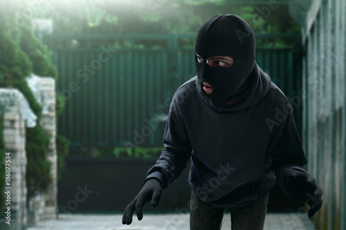Masked thief sneak