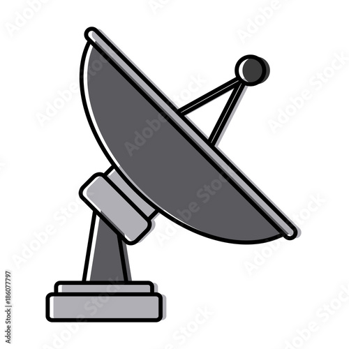 communications antenna isolated icon vector illustration graphic design