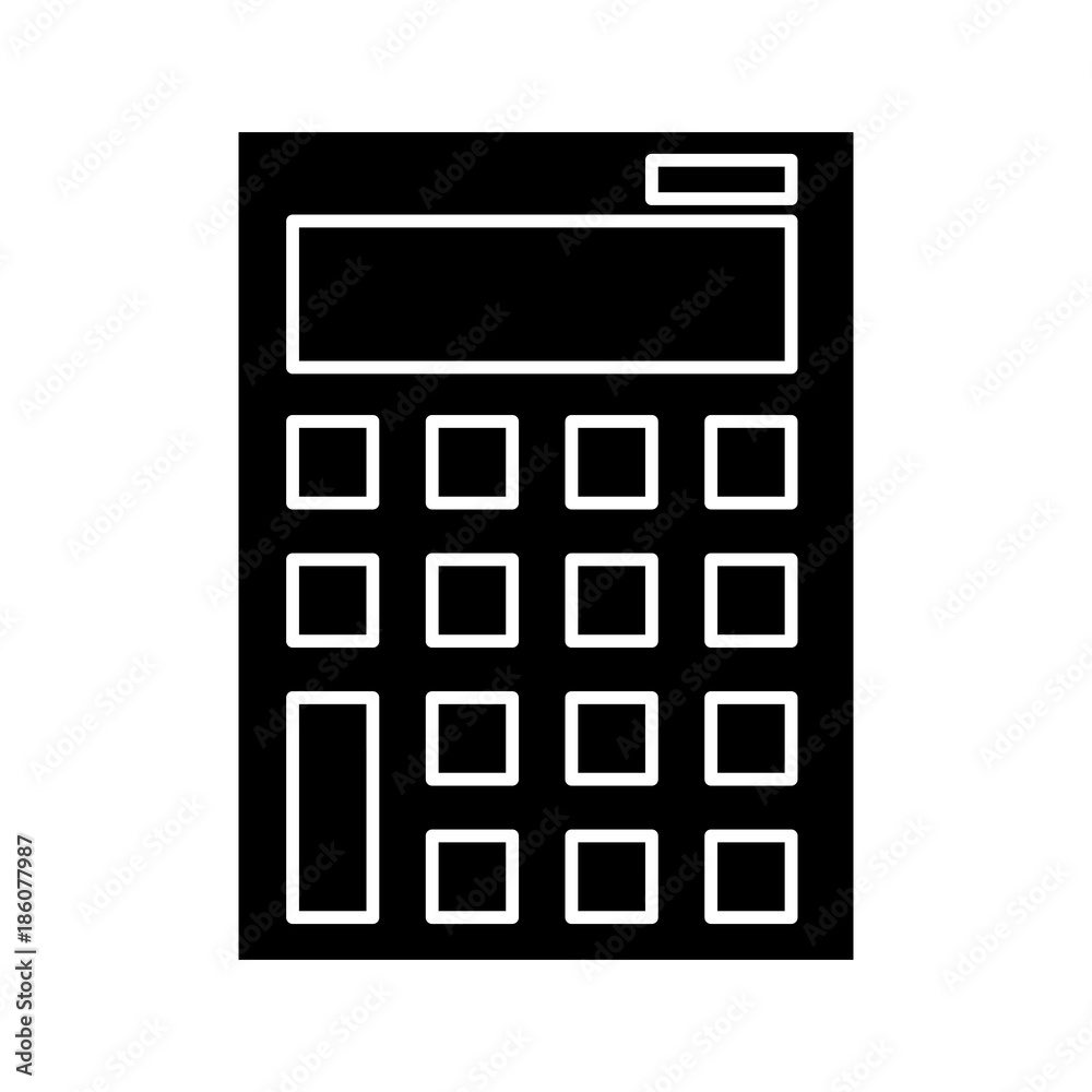 Calculator math device icon vector illustration graphic design Calculator math device icon vector illustration graphic design