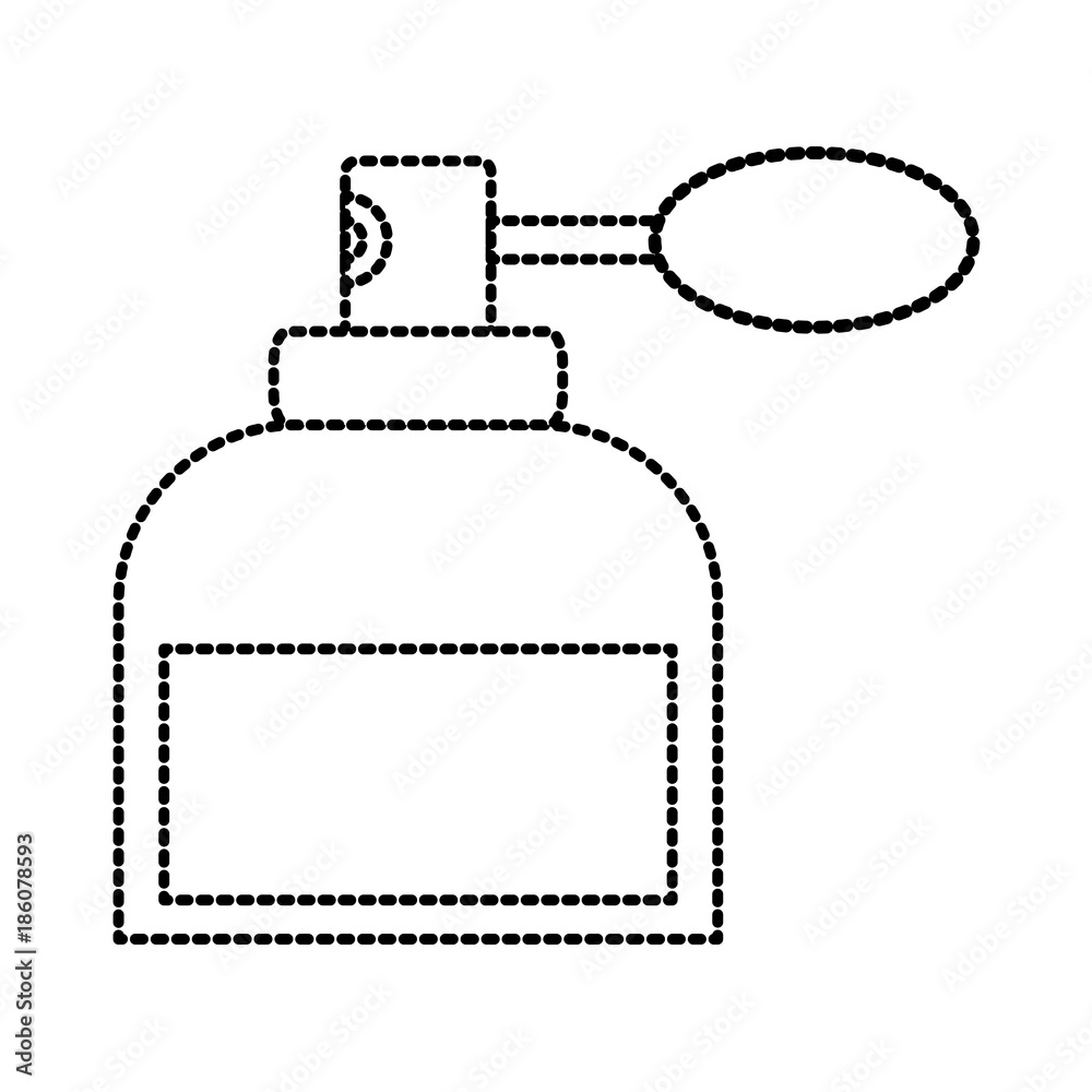 Fragrance bottle isolated icon vector illustration graphic design