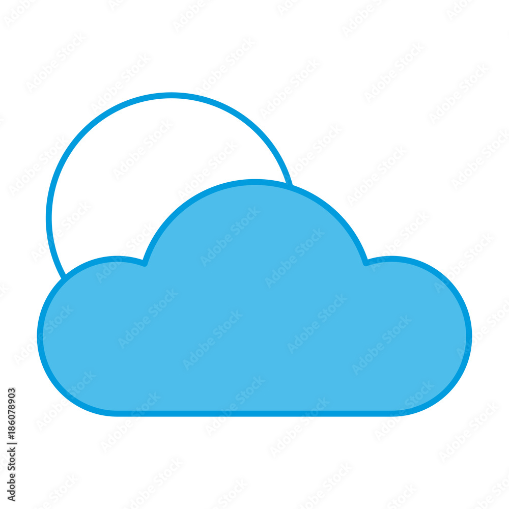 Cloud and sun icon vector illustration graphic design Cloud and sun icon vector illustration graphic design