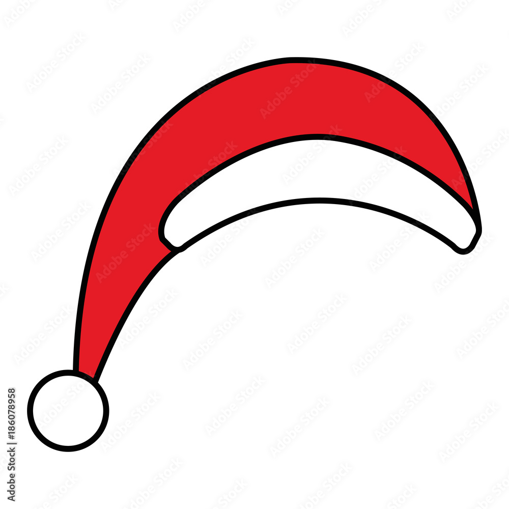 christmas hat decorative icon vector illustration design christmas hat decorative icon vector illustration design