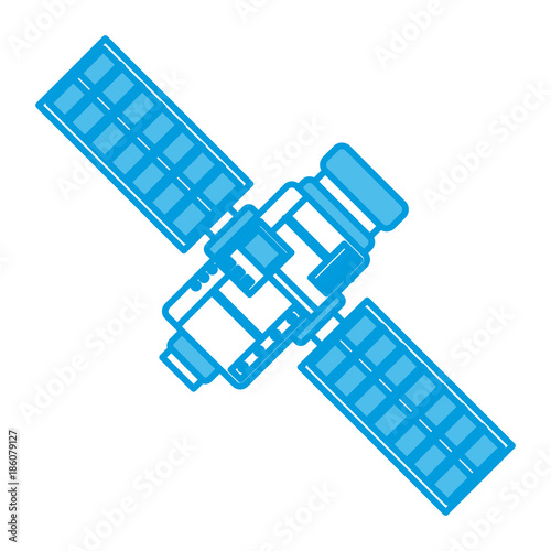 Space Satellite isolated icon vector illustration graphic design