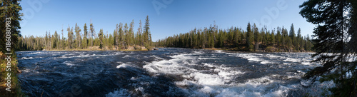 Confluence of Fall River and Bechler River in Yellowstone